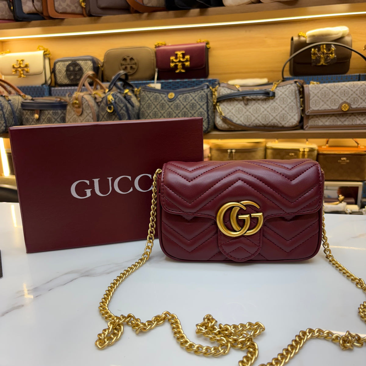 GG Mini Marmont - Wine (Ultra Premium)