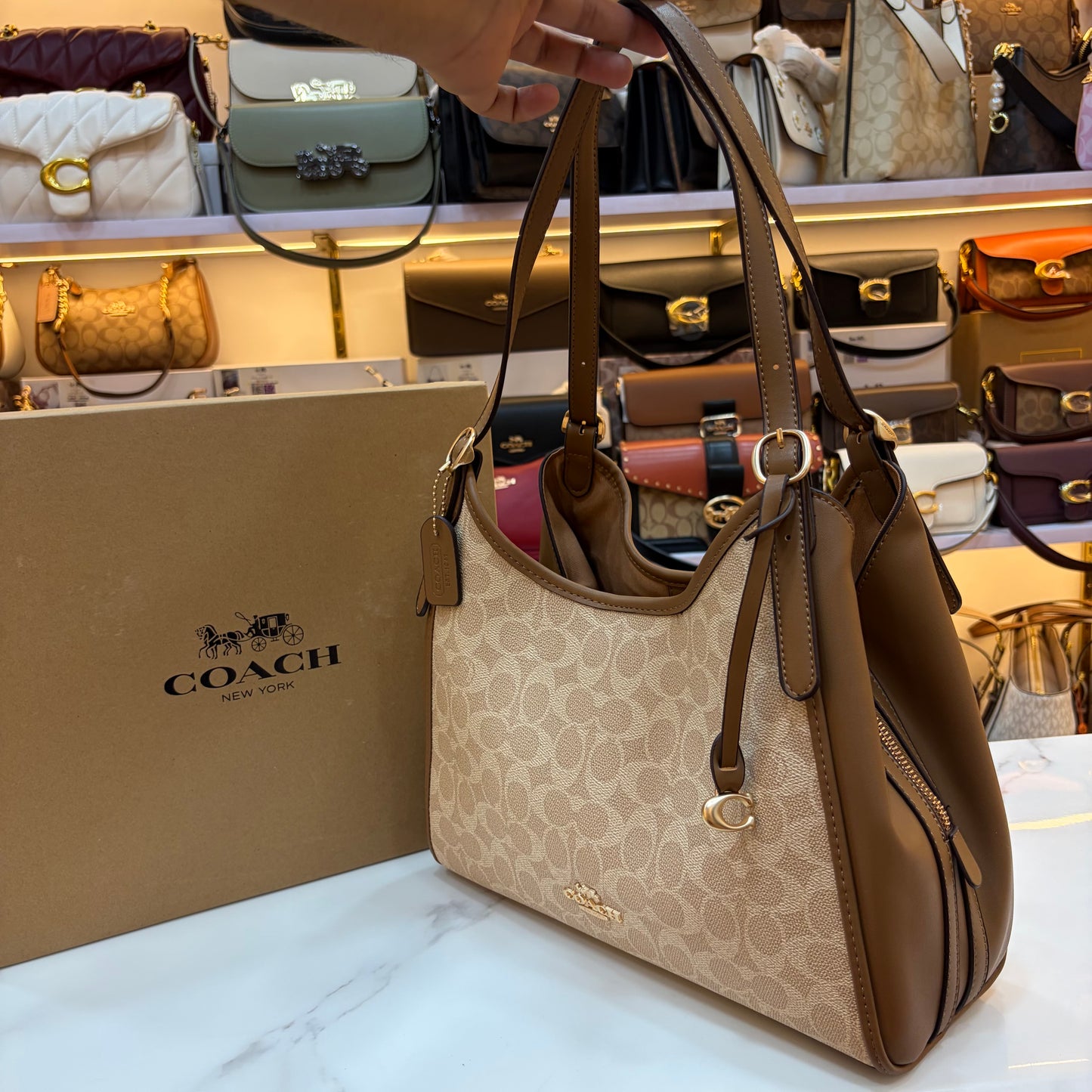 COCH ERIN Shoulder Bag - Apricot Brown
