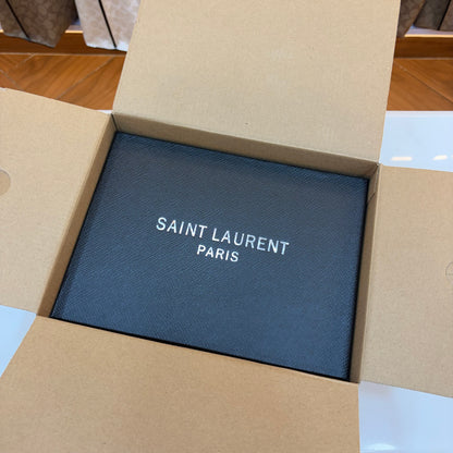 YSL Cassandre Wallet on Chain - Black
