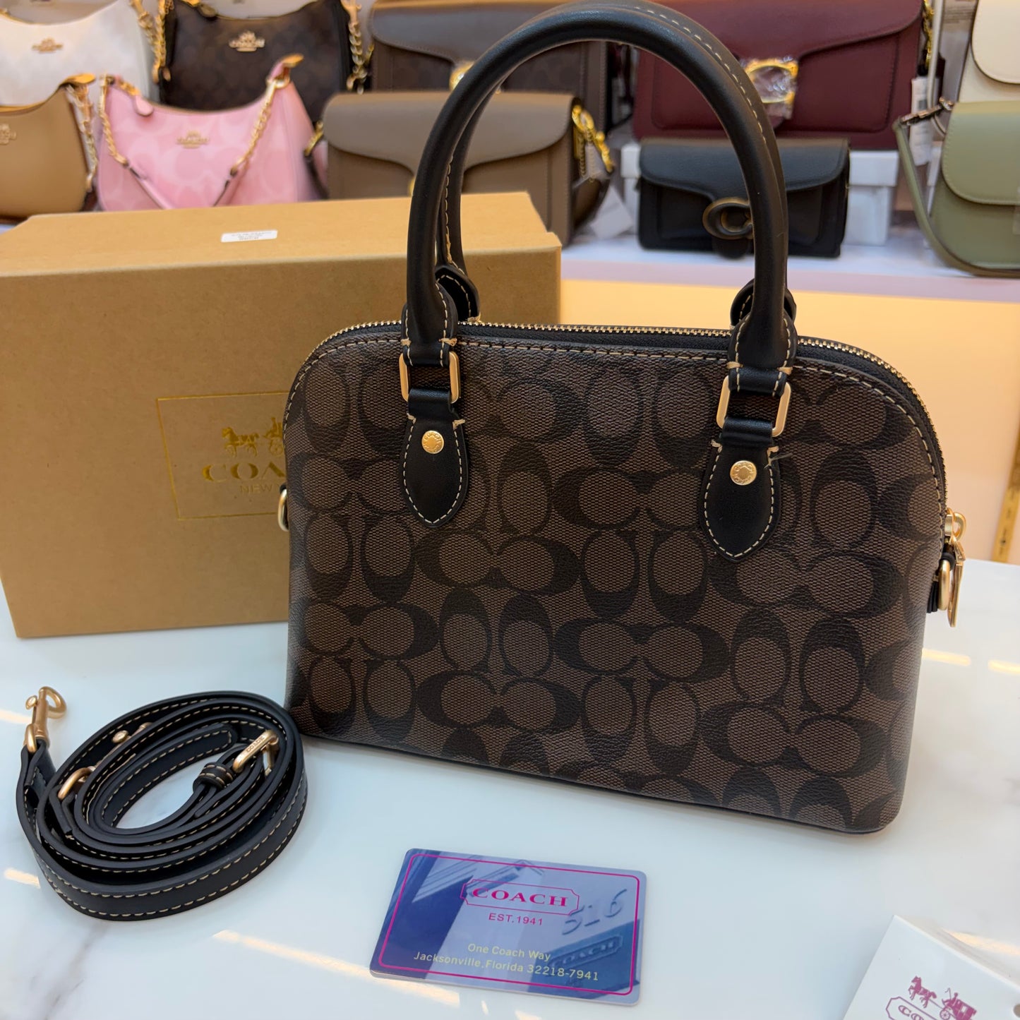 COCH KATY SATCHEL - Coffee
