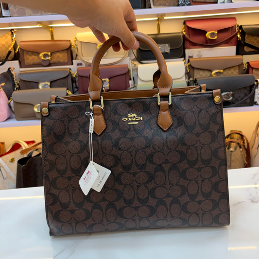 COCH MAGGIE Medium TOTE - Tan Coffee