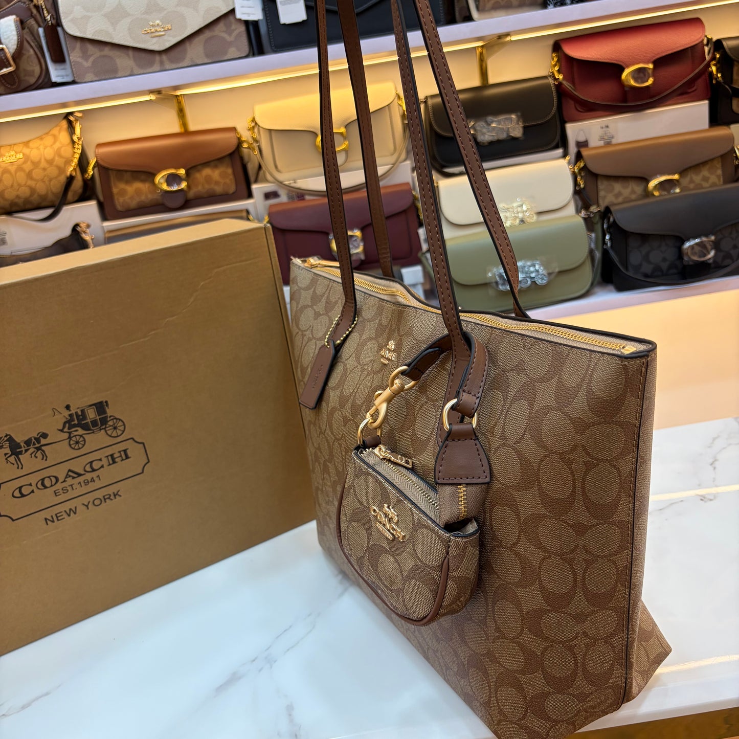 COCH CITY TOTE BAG - Apricot