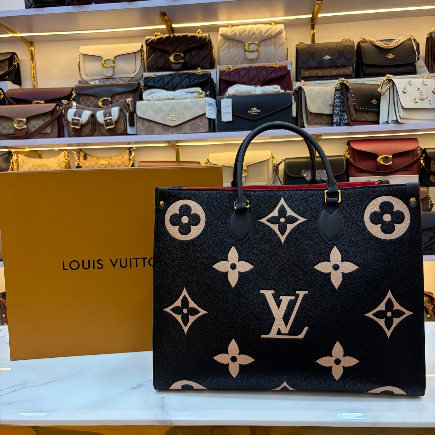 LVB 41cm OTG Large Tote Bag - Patent Black (Double Box Ultra Premium)