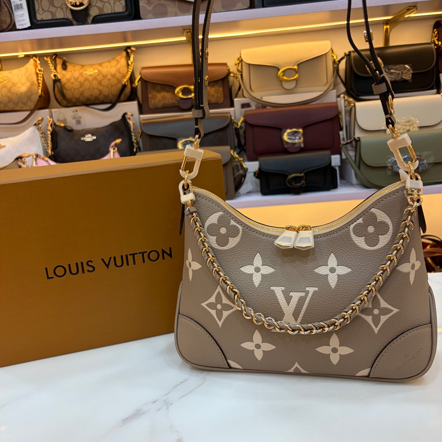 LV Boulogne PM - Beige Monogram