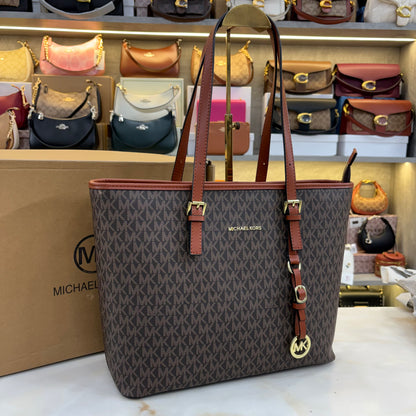 MK Tote Bag Ultra Premium With Box - Coffee