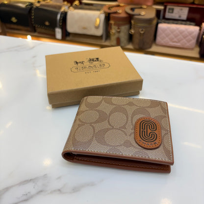 Coch Mens Wallet - Signature Brown