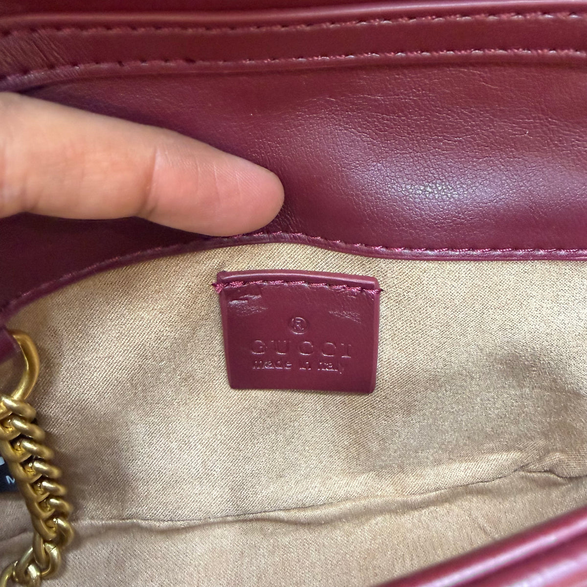 GG Mini Marmont - Wine (Ultra Premium)