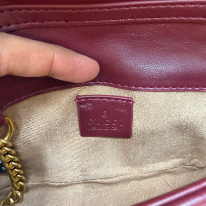 GG Mini Marmont - Wine (Ultra Premium)