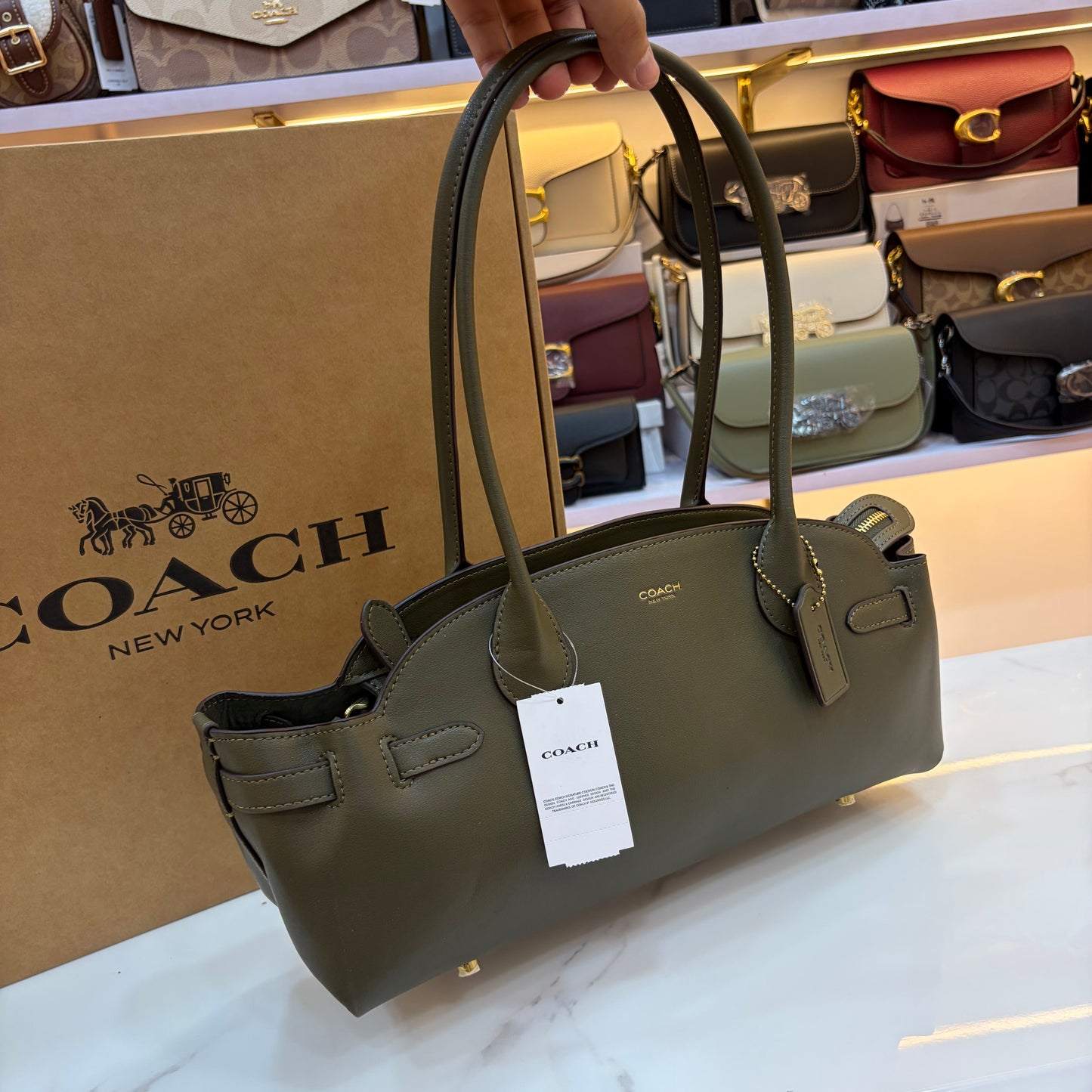 COCH Empire Carryall 34 Shoulder Bag - Olive