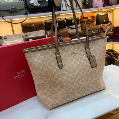 COCH Large Tote Bag - Light Apricot