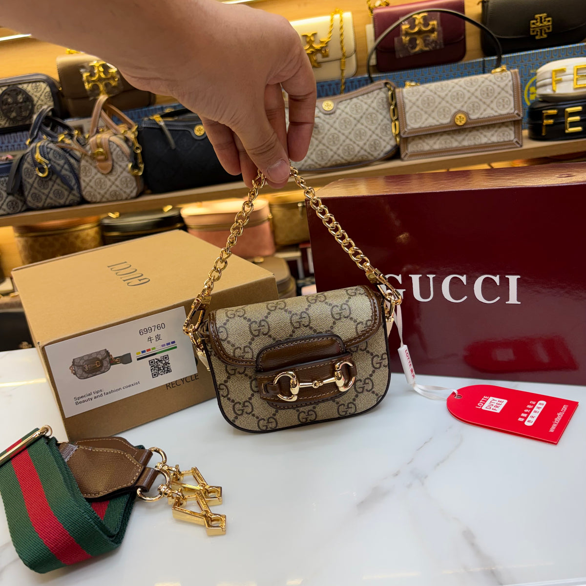 GG Mini Horsebit Sling/Shoulder Bag (Ultra Premium Double Box)