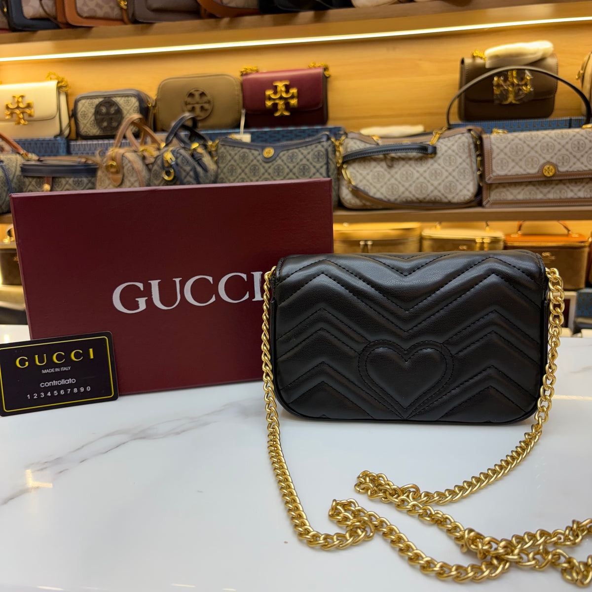 GG Mini Marmont - Black (Ultra Premium)