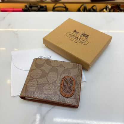Coch Mens Wallet - Signature Brown