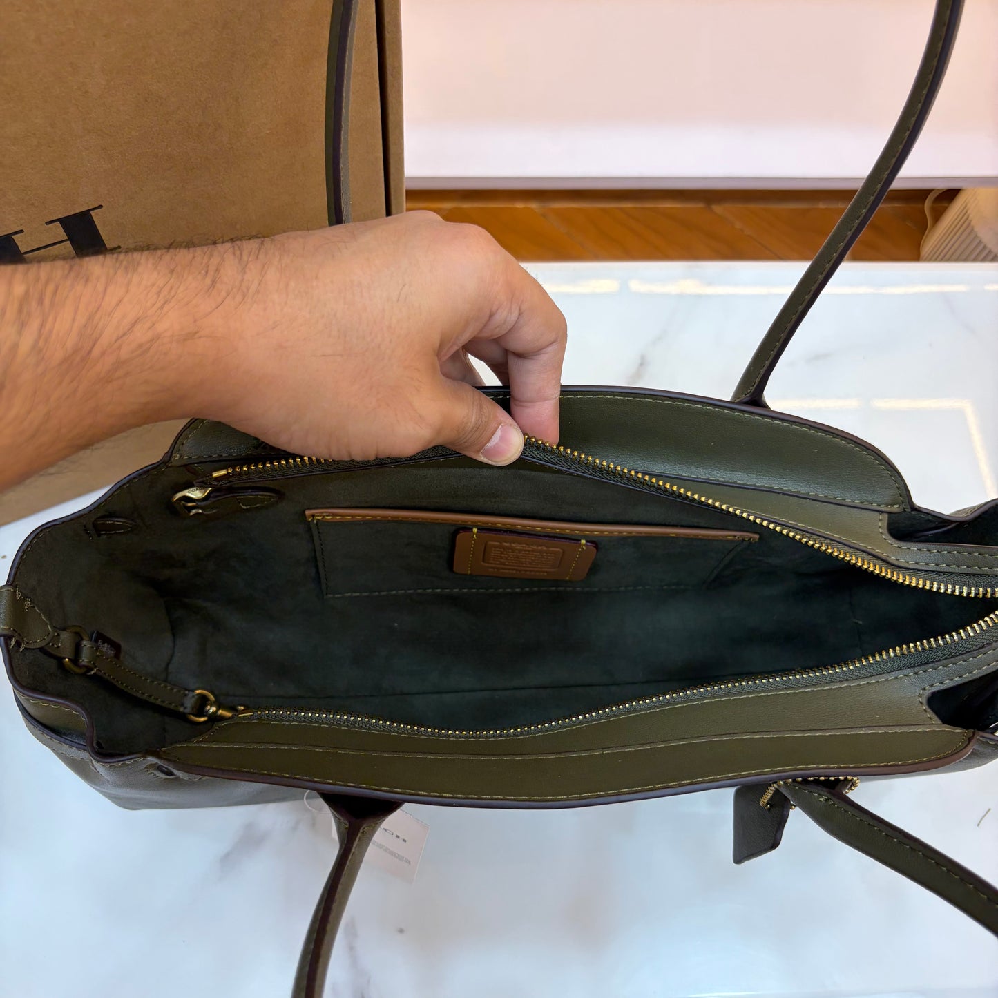 COCH Empire Carryall 34 Shoulder Bag - Olive