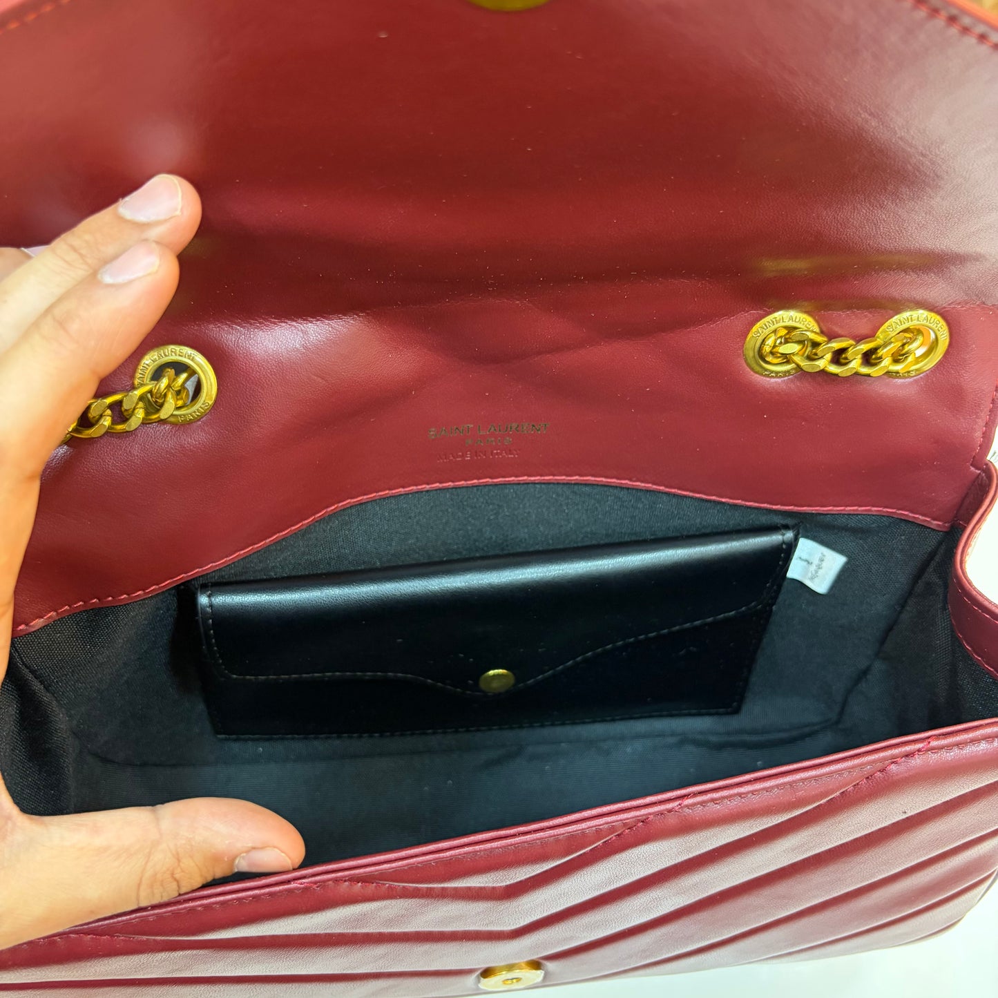 YSL Loulou Shoulder Bag - Red