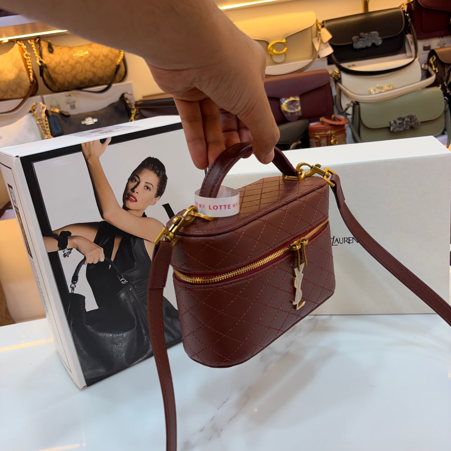 YSL Gabby Vanity Bag - Wine