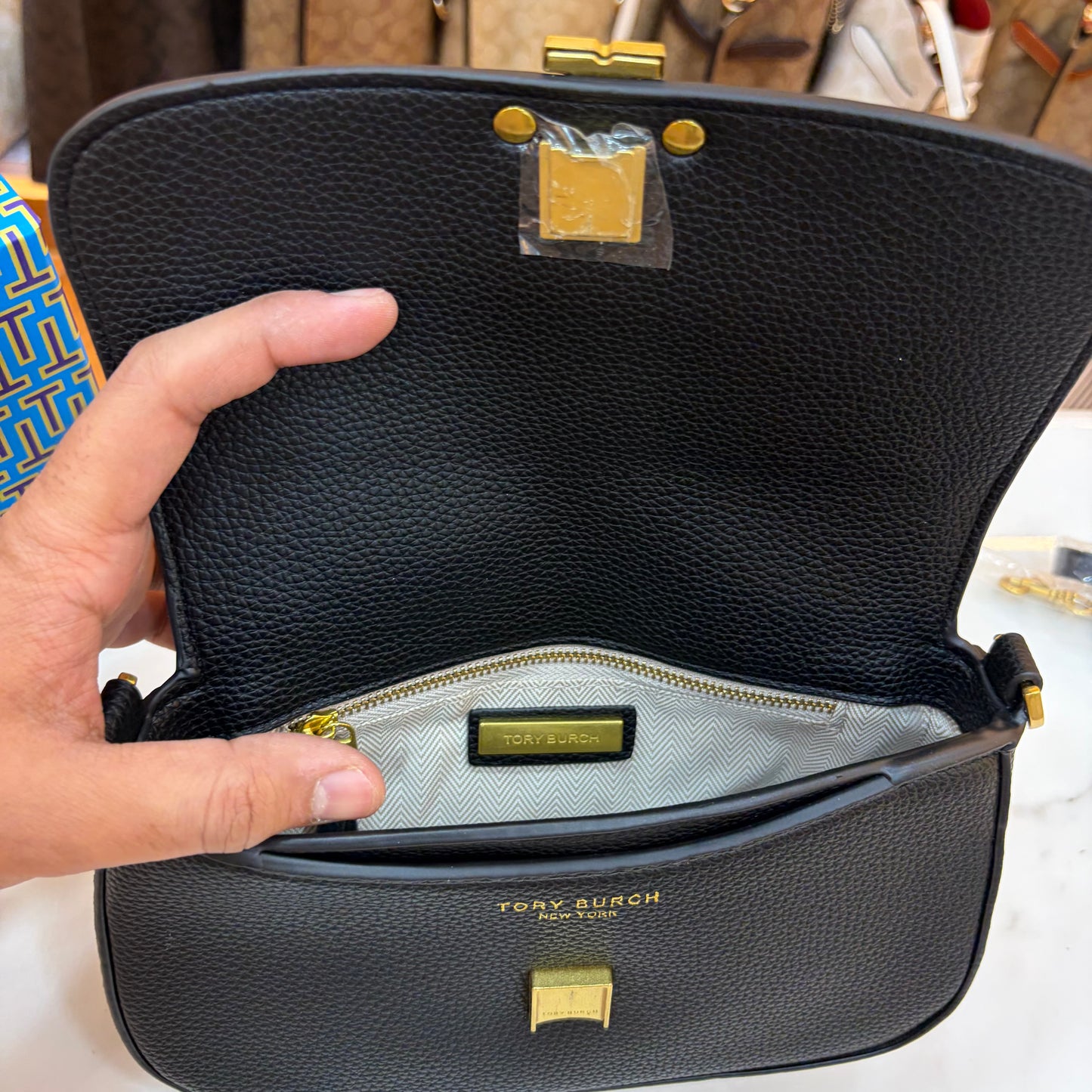 TB Britten Convertible Crossbody Bag - Black