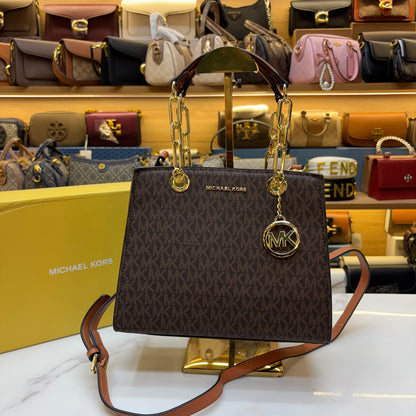 MK Cynthia Satchel - Coffee