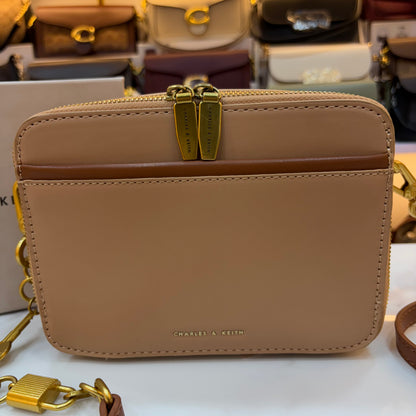 CNK Crossbody Bag - Beige
