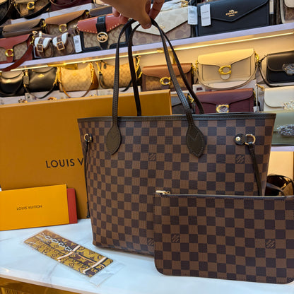 LV Neverfull MM Tote Bag - Double Box