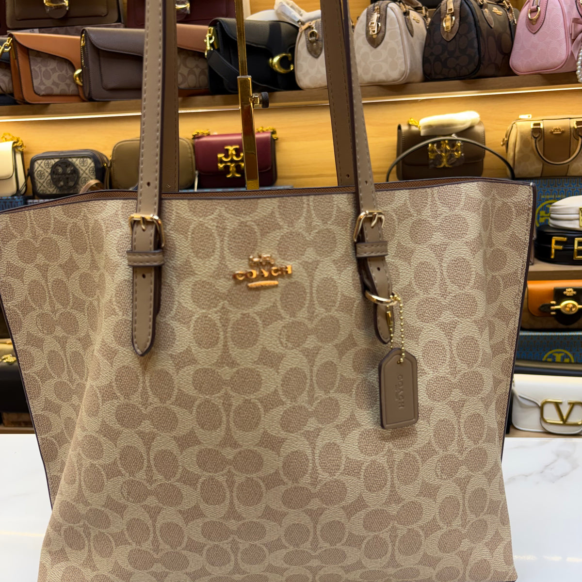 Coch Mollie Large Size Tote Bag - Milk Tea