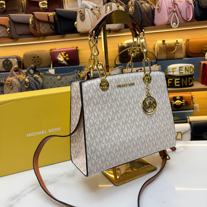MK Cynthia Satchel - White