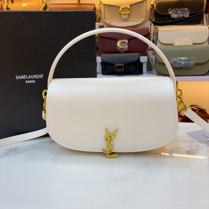 YSL Voltaire Handbag - White