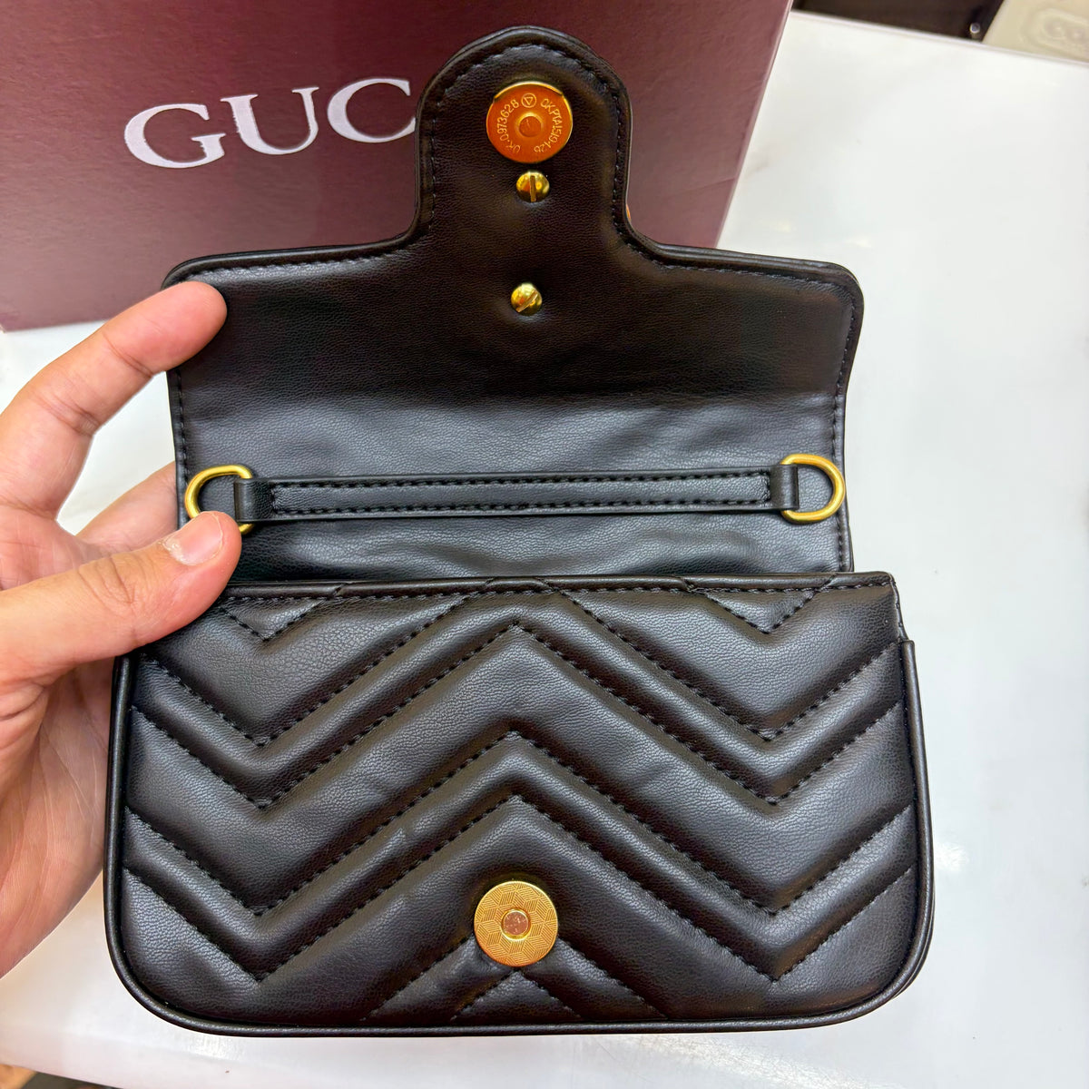GG Mini Marmont - Black (Ultra Premium)
