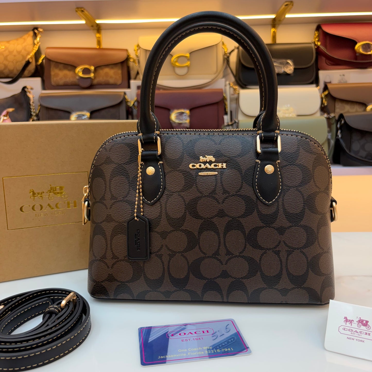 COCH KATY SATCHEL - Coffee