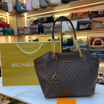 MK Jet Set Tote Bag - Brown