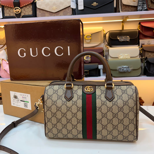 GG Ophidia Boston Bag - Medium
