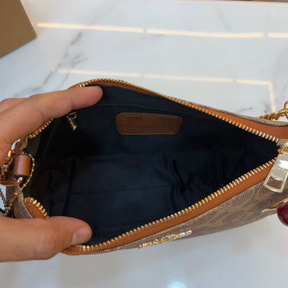 COCH TERI Sling/Shoulder Bag - Apricot (With Cherry Charm)