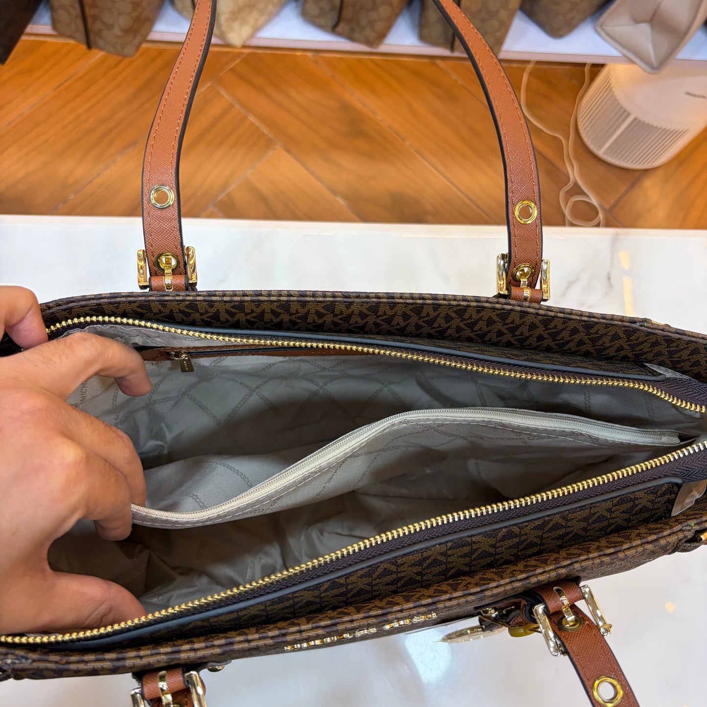 MK Voyager Tote - Brown