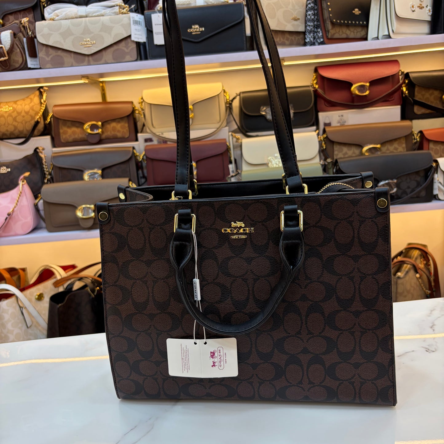 COCH MAGGIE Medium TOTE - Coffee