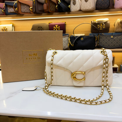 Coch Quilted Tabby Bag - White