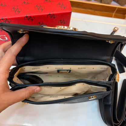 GUS Grey & Black Dea Crossbody Bag