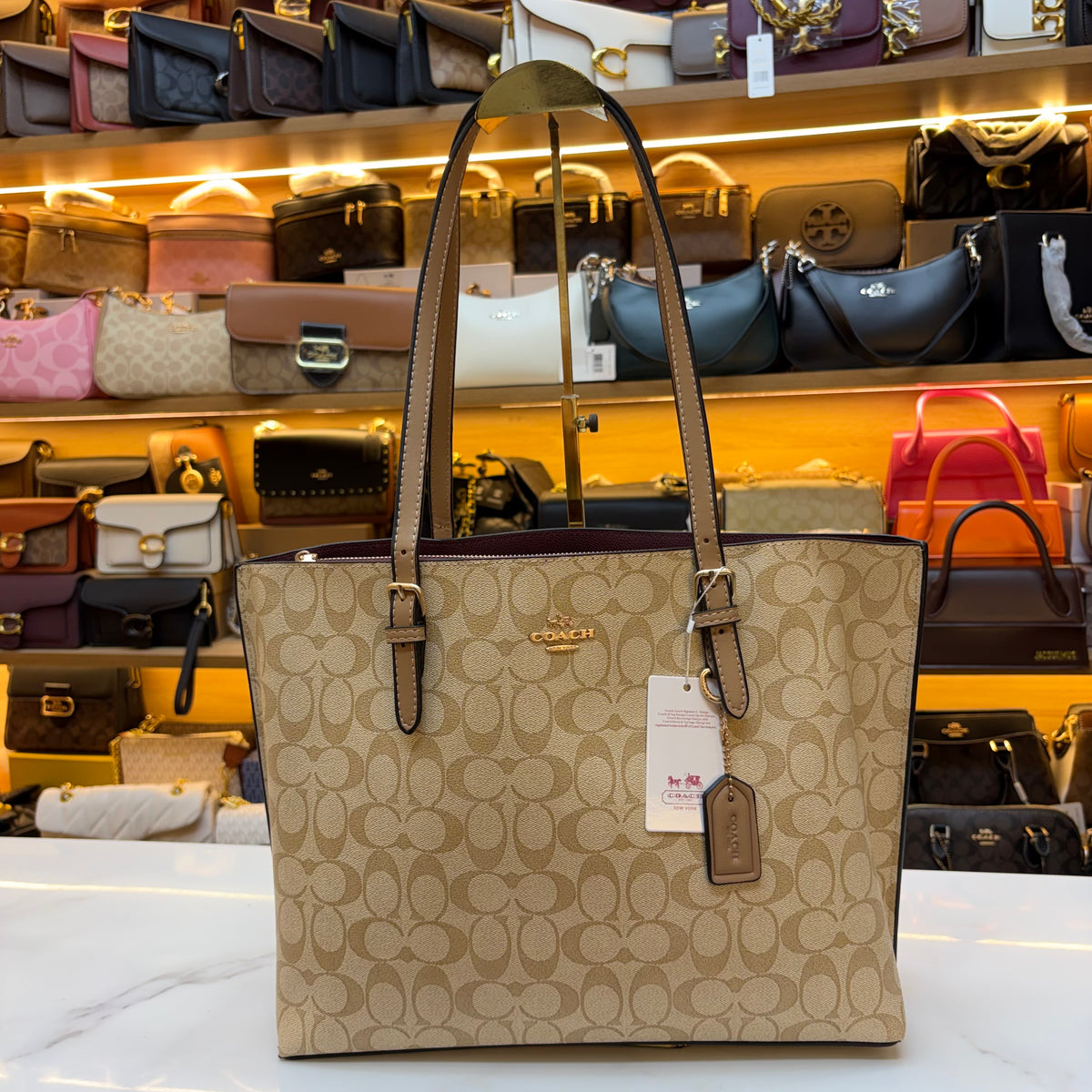 CH Mollie Large Tote Bag - Light Apricot