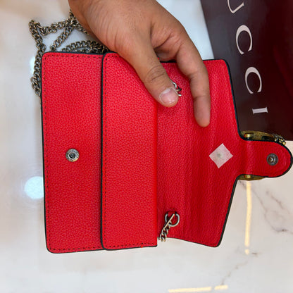 GG Diana Crossbody Bag (Double Box Packaging) - Red