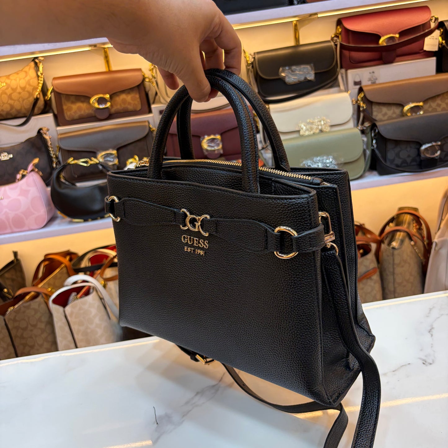 GUS Arlena Girlfriend Satchel - Black