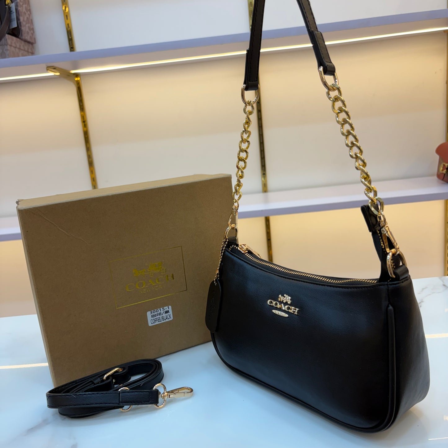 COCH TERI Sling/Shoulder Bag - Midnight Black