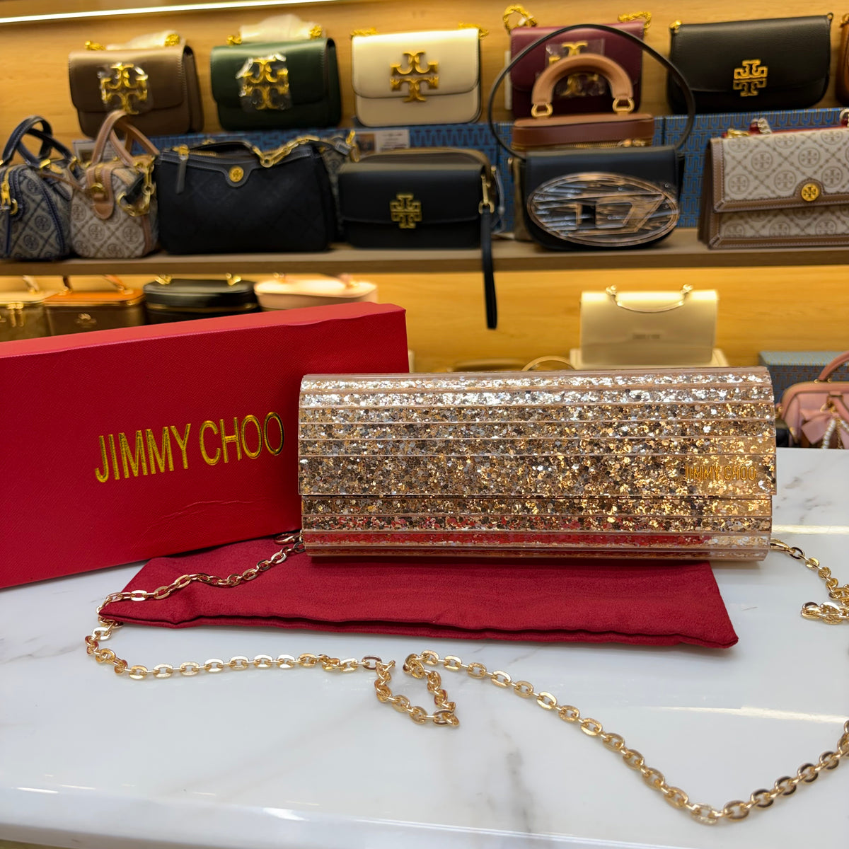 JC Candy Clutch - Gold