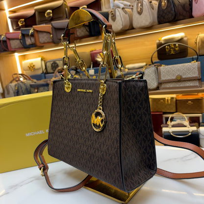 MK Cynthia Satchel - Coffee