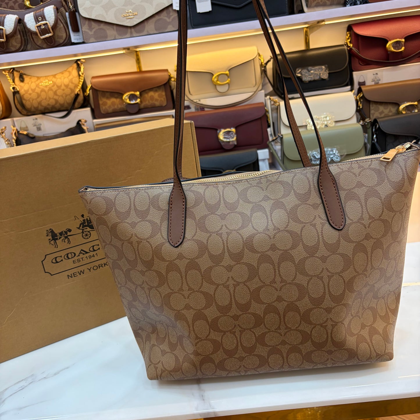 COCH CITY TOTE BAG - Apricot