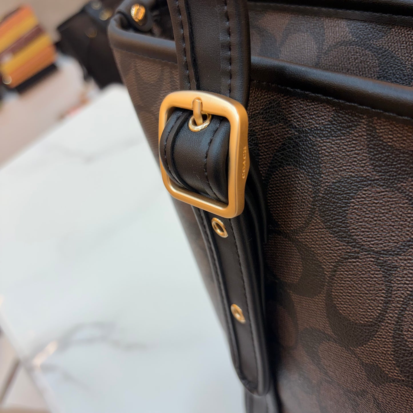 COCH ASHTON LARGE TOTE - Coffee