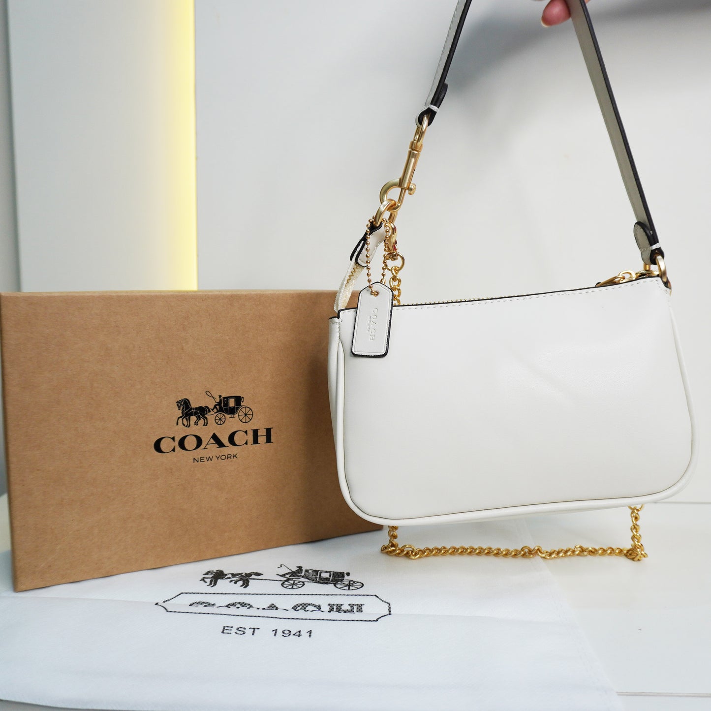 CH Floral Sling Bag - White
