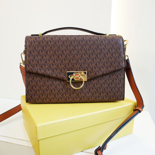 MK HDRX Satchel - Coffee