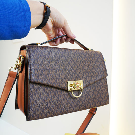 MK HDRX Satchel - Coffee