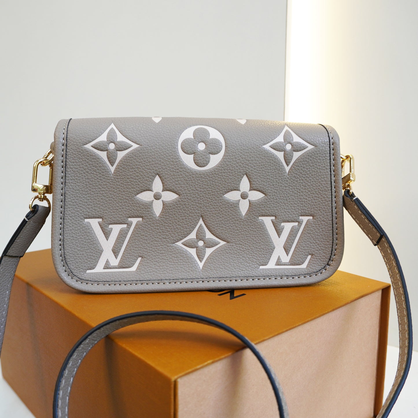 LV03 Mini Sling Bag - Beige (Ultra Premium Double Box)