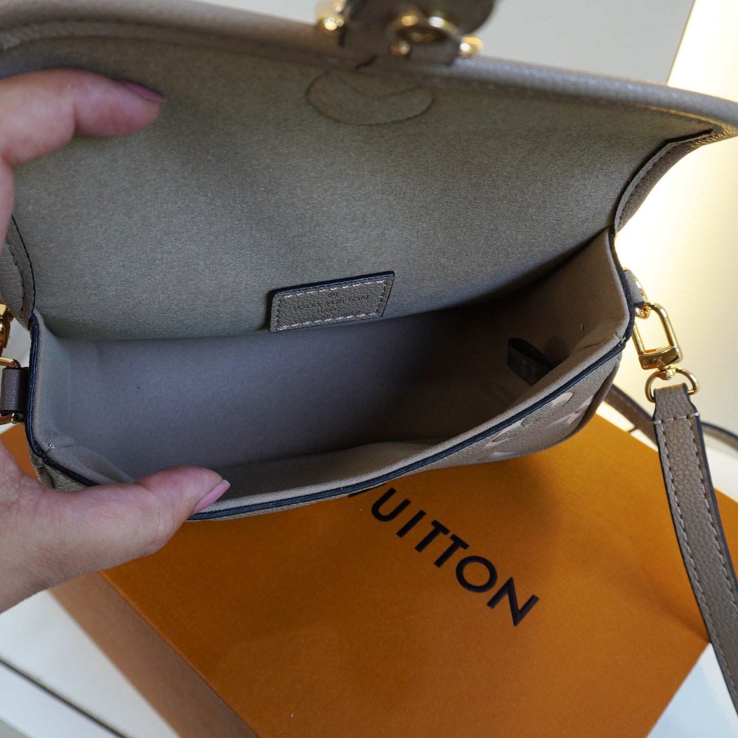 LV03 Mini Sling Bag - Beige (Ultra Premium Double Box)