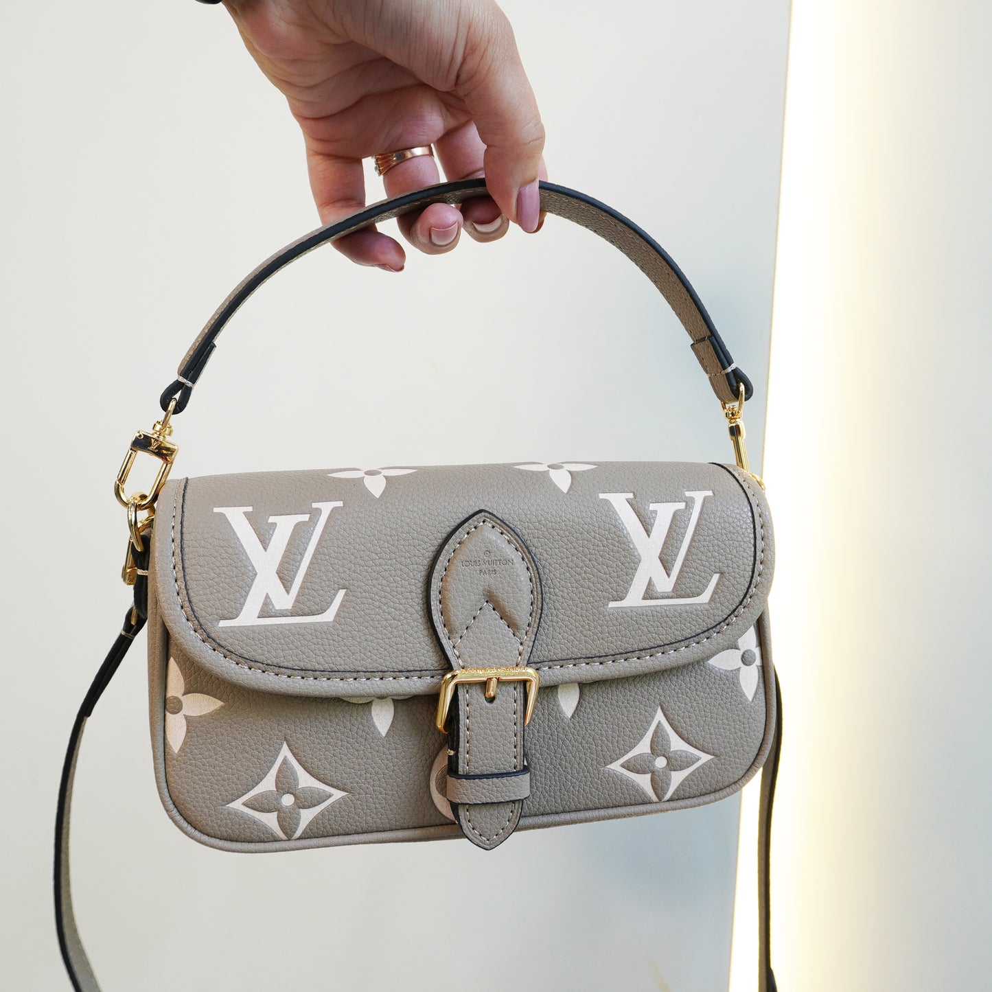 LV03 Mini Sling Bag - Beige (Ultra Premium Double Box)